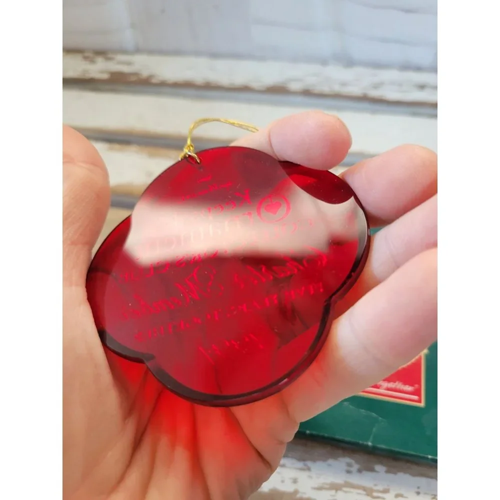 Hallmark 5 years together charter collectors club ornament 1991 Xmas holiday tre